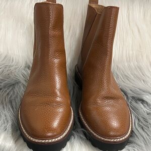 Madewell Brown Leather Chelsea Boots